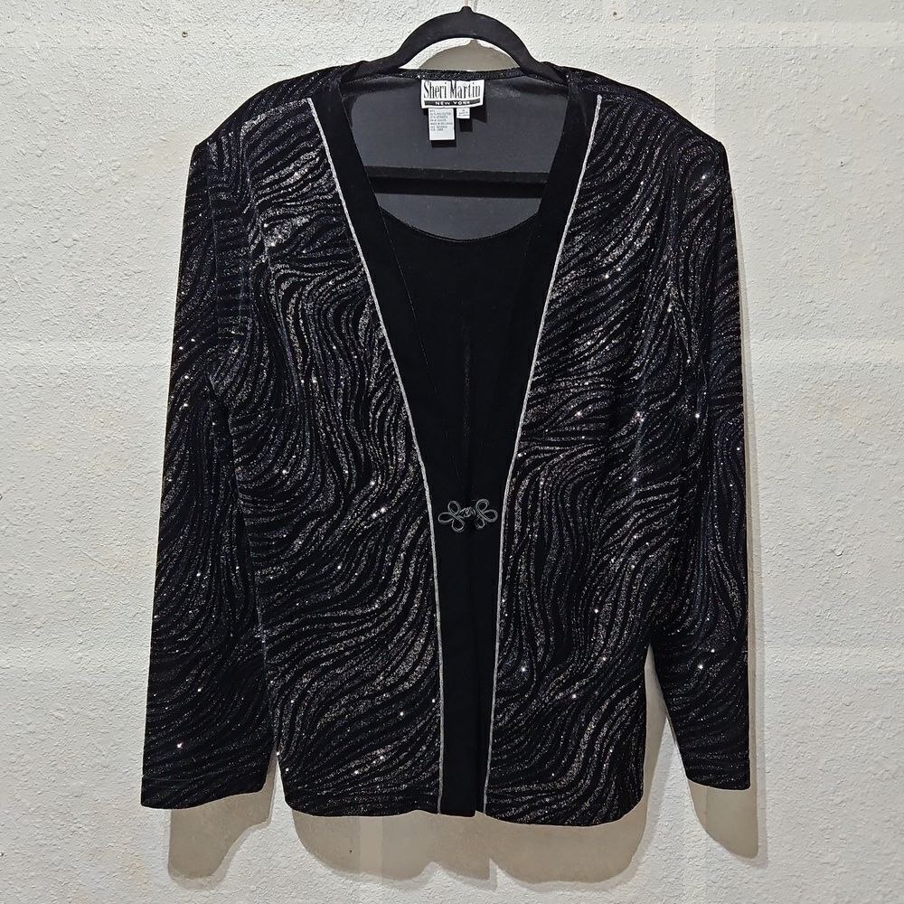 Sheri Martin Glitzy Black Top/Jacket